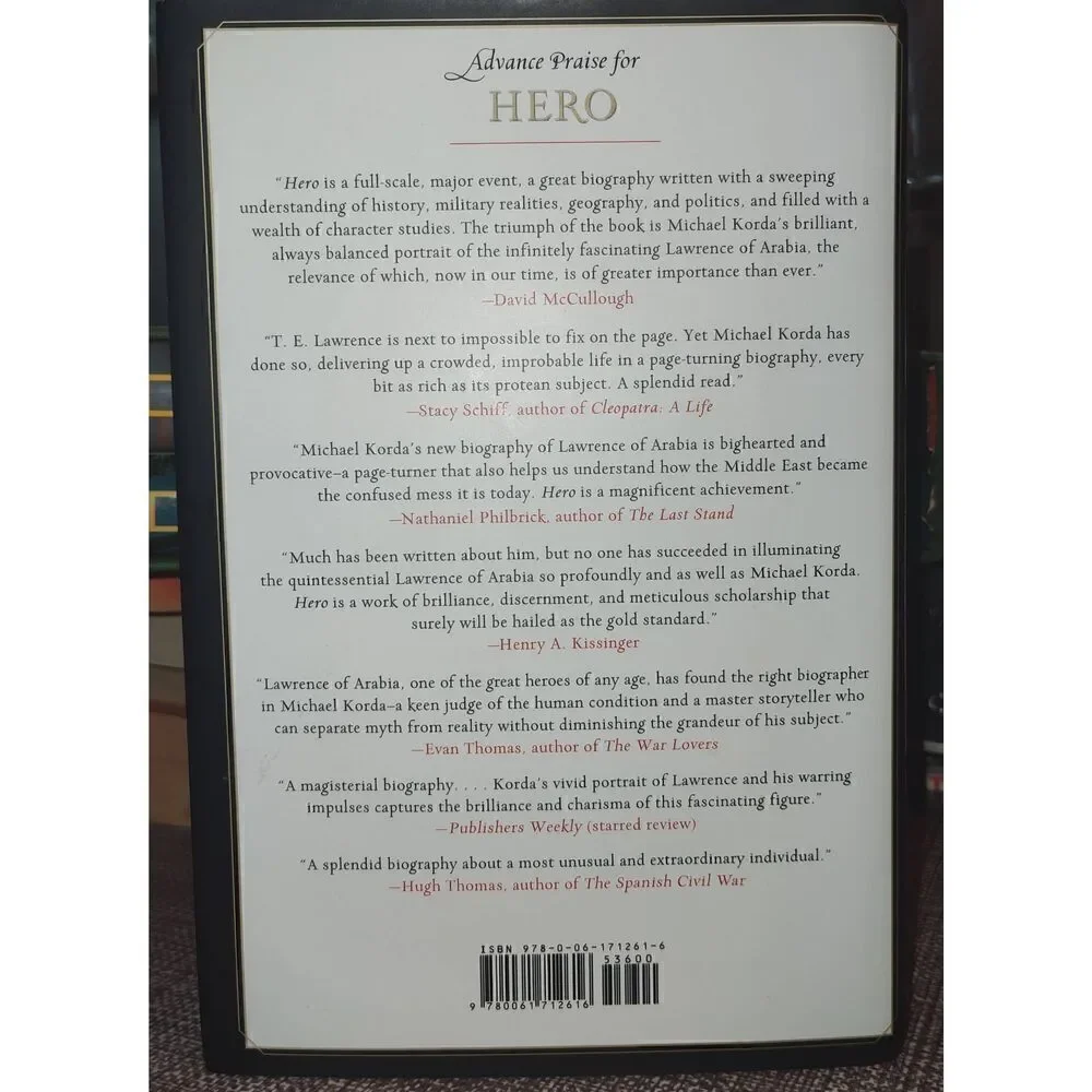 HERO The Life and Legend of Lawrence of Arabia by Michael Korda 1st Ed 1st Print